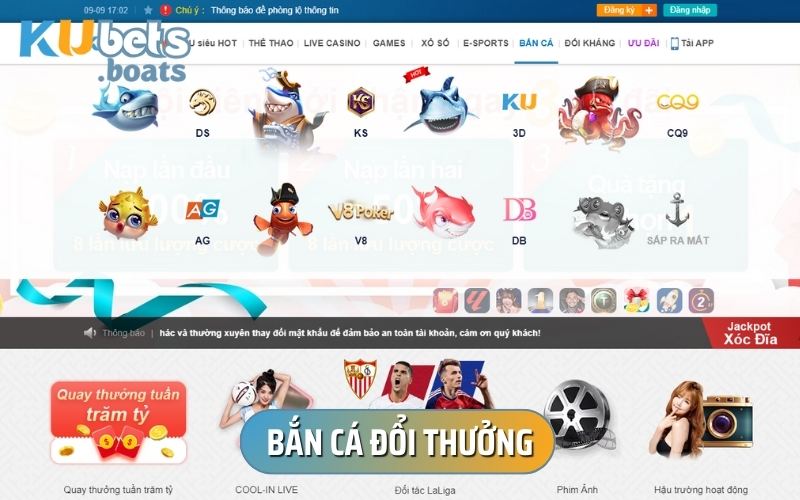 Bắn cá tại KUBET luôn được nhiều người yêu thích và tìm kiếm